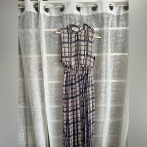 Pink & Indigo Maxi Dress